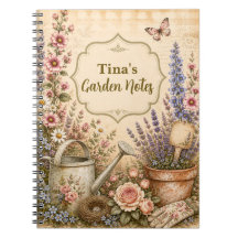 Jardín Floral Vintage Personalizado de Cabaña