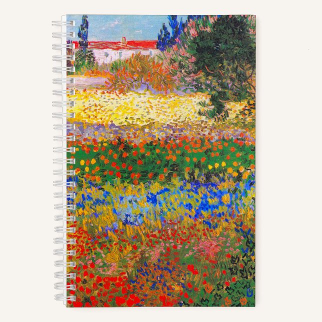 Cuaderno Jardín Florido de Vincent Van Gogh (Anverso)