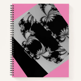 Cuaderno Jardín fractal gris y thuliano
