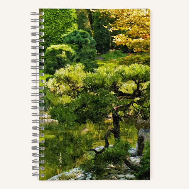 Cuaderno Jardín Japonés - Estética Tradicional (Anverso)