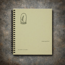 Cuaderno Jardín minimalista de la academia oscura botánica