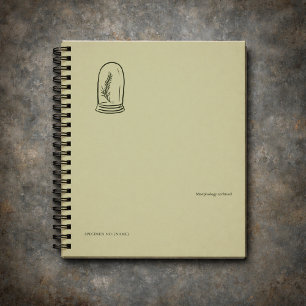Cuaderno Jardín minimalista de la academia oscura botánica