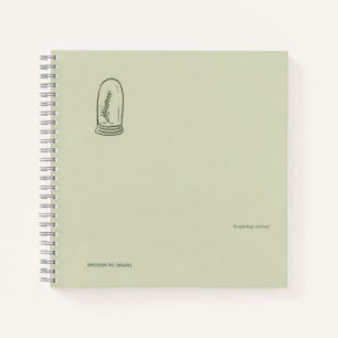Cuaderno Jardín minimalista de lectores de la oscura academ
