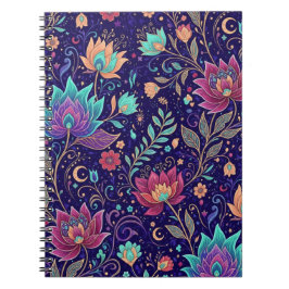 Cuaderno Jardín Místico de Loto de Medianoche