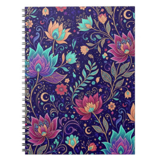 Cuaderno Jardín Místico de Loto de Medianoche