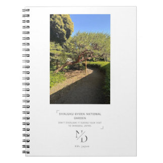 Cuaderno Jardín nacional de Shinjuku Gyoen Estilo japonés