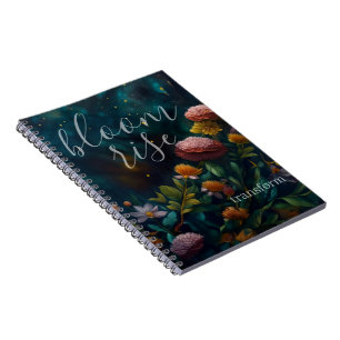 Cuaderno Jardín Nocturno Celestial Manifiesta y Crece