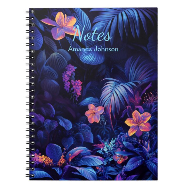 Cuaderno Jardín nocturno tropical (Frente)