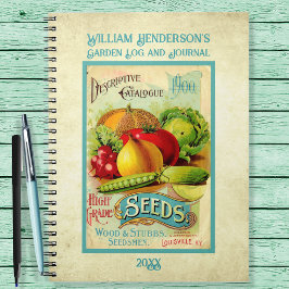 Cuaderno Jardín personalizado del paquete de semillas de ép