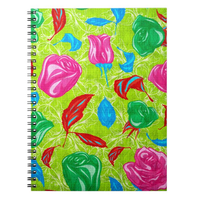 Cuaderno Jardín Vibrante en Flor (Frente)