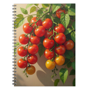 Cuaderno Jardinería de Tomates con Vibraciones de Verano