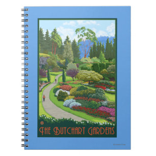Cuaderno Jardines de Butchart - bahía de Brentwood