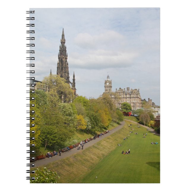 Cuaderno Jardines Princes Street, Edimburgo, Escocia (Frente)