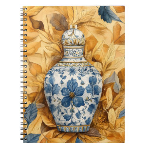Cuaderno Jarrón de cerámica al estilo chino ("chinoiserie")