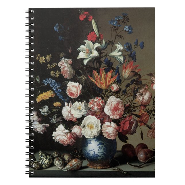 Cuaderno Jarrón de flores junto a una ventana, Balthasar va (Frente)