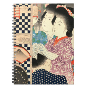 Cuaderno Jaula de luciérnagas - Ukiyo-e japonés vintage