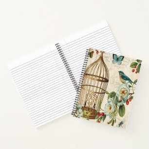 Cuaderno Jaula de pájaro de cosecha