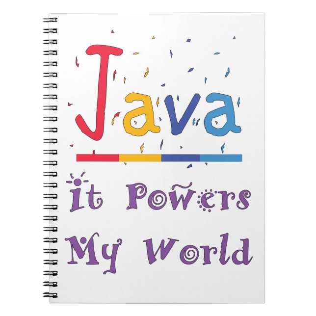 Cuaderno Java impulsa mi mundo (Frente)