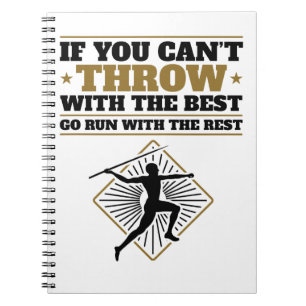 Cuaderno Javelin Thrower Funny Throw con lo mejor