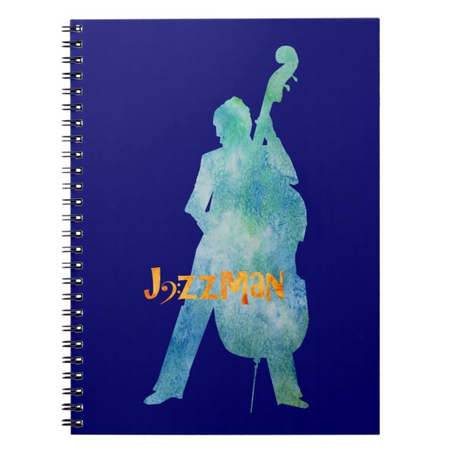 Cuaderno Jazzman que juega bajo (Frente)