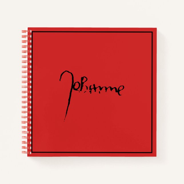 Cuaderno Jeanne d'Arc Saint Joan Heilige Johanna Signature (Anverso)