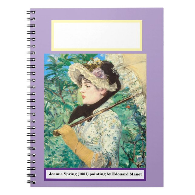 Cuaderno Jeanne Spring de Edouard Manet. (Frente)