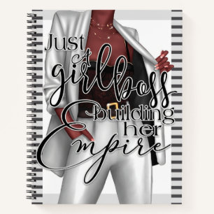 Cuaderno Jefe chica construyendo su imperio