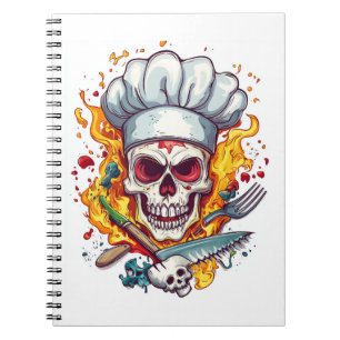 Cuaderno Jefe de Cocina Chef Calavera