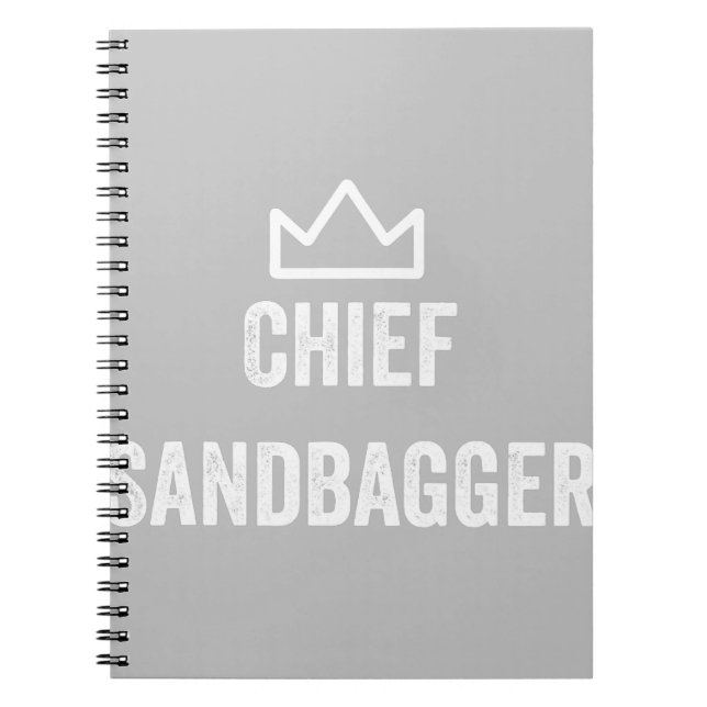 Cuaderno Jefe Sandbagger Golf Meme Bjj Chess Sandbag (Frente)