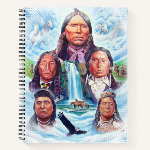 Cuaderno Jefes Indios Nativos Americanos Universidad Reglad