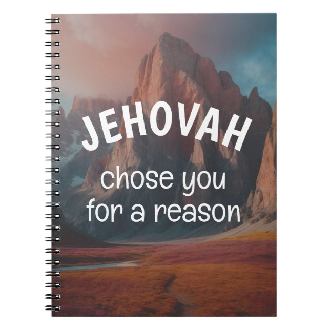 Cuaderno Jehová te eligió por una razón | Bloc de notas JW (Frente)