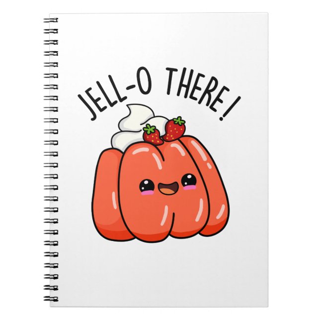 Cuaderno Jello Allí Chiste de Jello Naranja Divertido  (Frente)