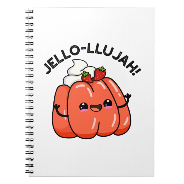 Cuaderno Jello-llujah divertido juego de palabras de Jello  (Frente)