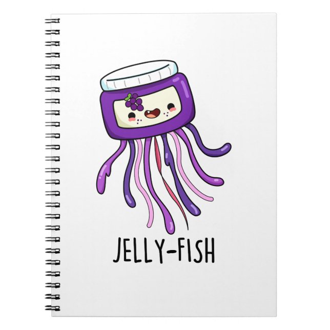 Cuaderno Jelly-fish Tarro de Jalea Divertido Chiste  (Frente)