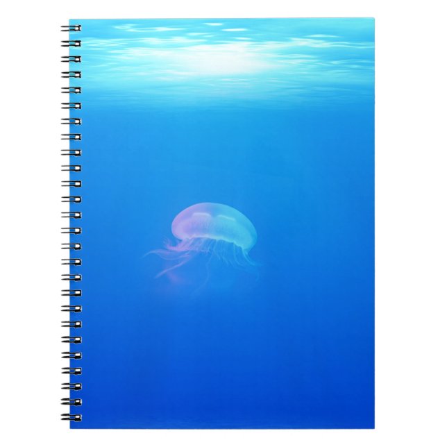 Cuaderno jellyfish-698521 MAR CREATURES ANIMALES OCEAN AZUL (Frente)