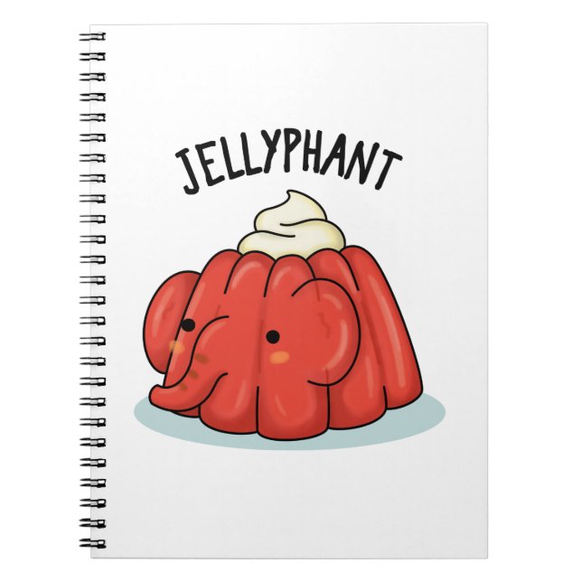 Cuaderno Jellyphant Elefante Divertido Chiste de Jalea (Frente)