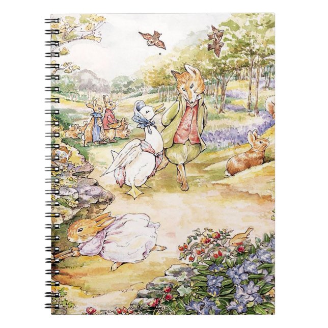 Cuaderno Jemima Puddle Duck taking a walk with Mr. Fox    (Frente)