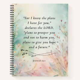 Cuaderno Jeremiah 29:11 Biblia Verse Image