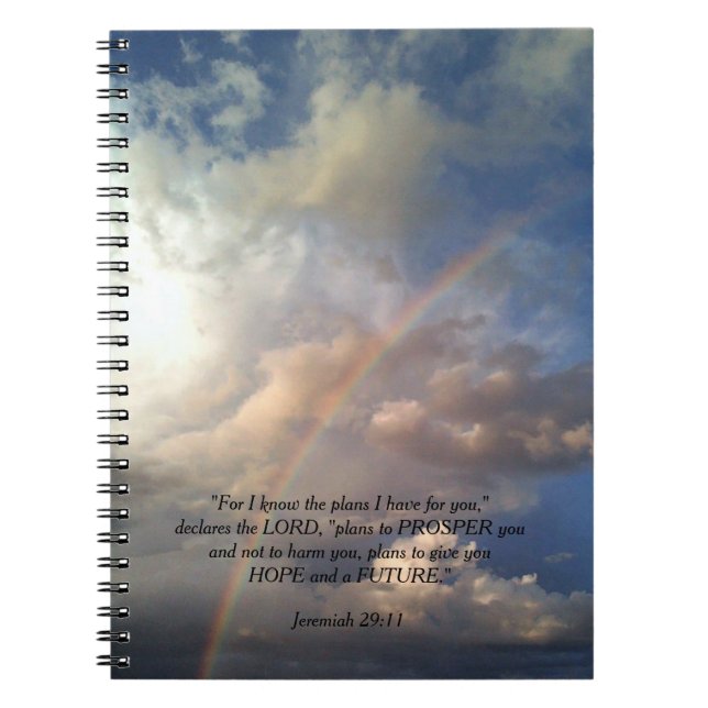 Cuaderno Jeremiah 29:11 Rainbow Notebook (Frente)