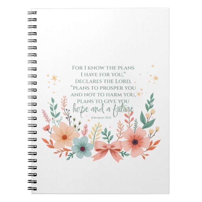 Cuaderno Jeremías 29:11 (Frente)