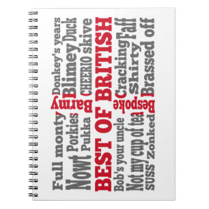 Cuaderno Jerga inglesa sobre la bandera de San Jorge