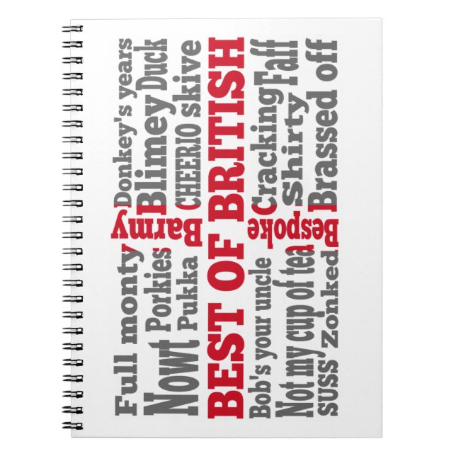 Cuaderno Jerga inglesa sobre la bandera de San Jorge (Frente)