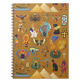 Cuaderno Jeroglífico del patrón jeroglífico egipcio antiguo
