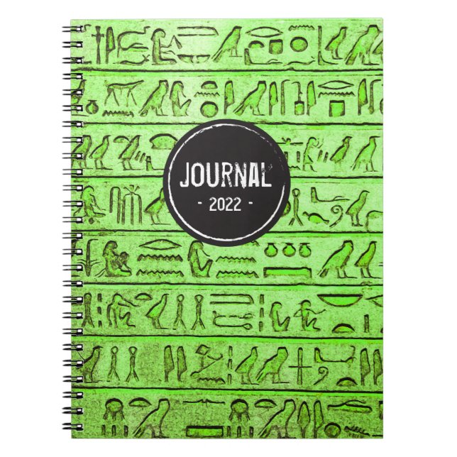 Cuaderno Jeroglíficos egipcios antiguos - Bloc de notas ver (Frente)