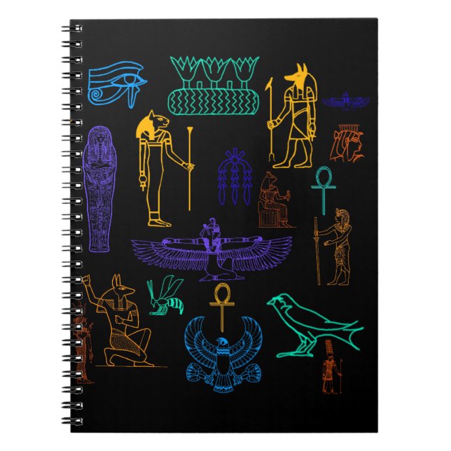 Cuaderno Jeroglíficos y símbolos de la Antigua Egipto (Frente)