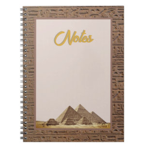 Cuaderno Jeroglifos de Egipto antiguo sobre piedra arenisca