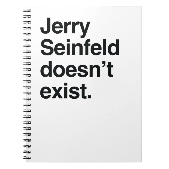 Cuaderno Jerry Seinfeld No Existe – Satírico Político (Frente)