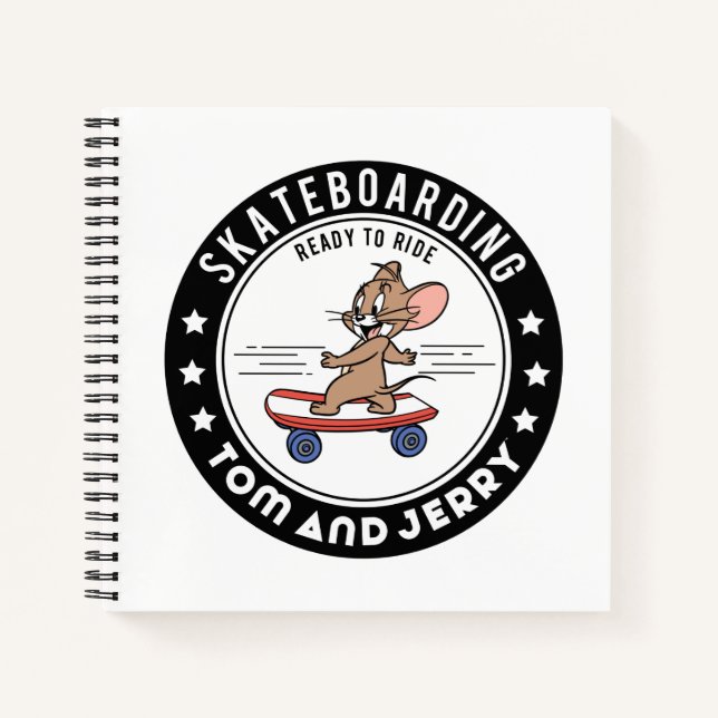 Cuaderno Jerry Skateboarding - Listo Para Viajar (Anverso)