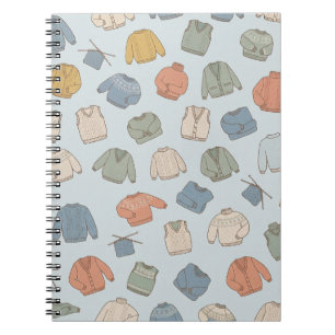 Cuaderno Jerséis Vintage Acogedores Tejido Escandinavo
