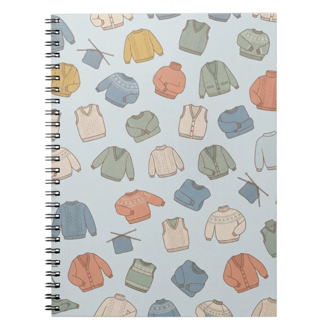 Cuaderno Jerséis Vintage Acogedores Tejido Escandinavo (Frente)